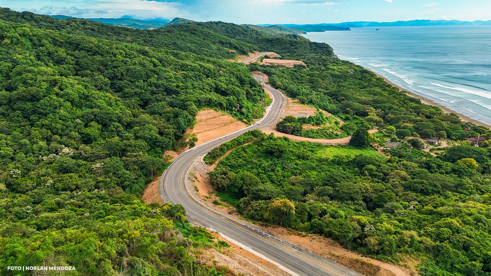This is the new Coastal Road in the Pacific Coast of Nicaragua. Photo: Visit Nicaragua.