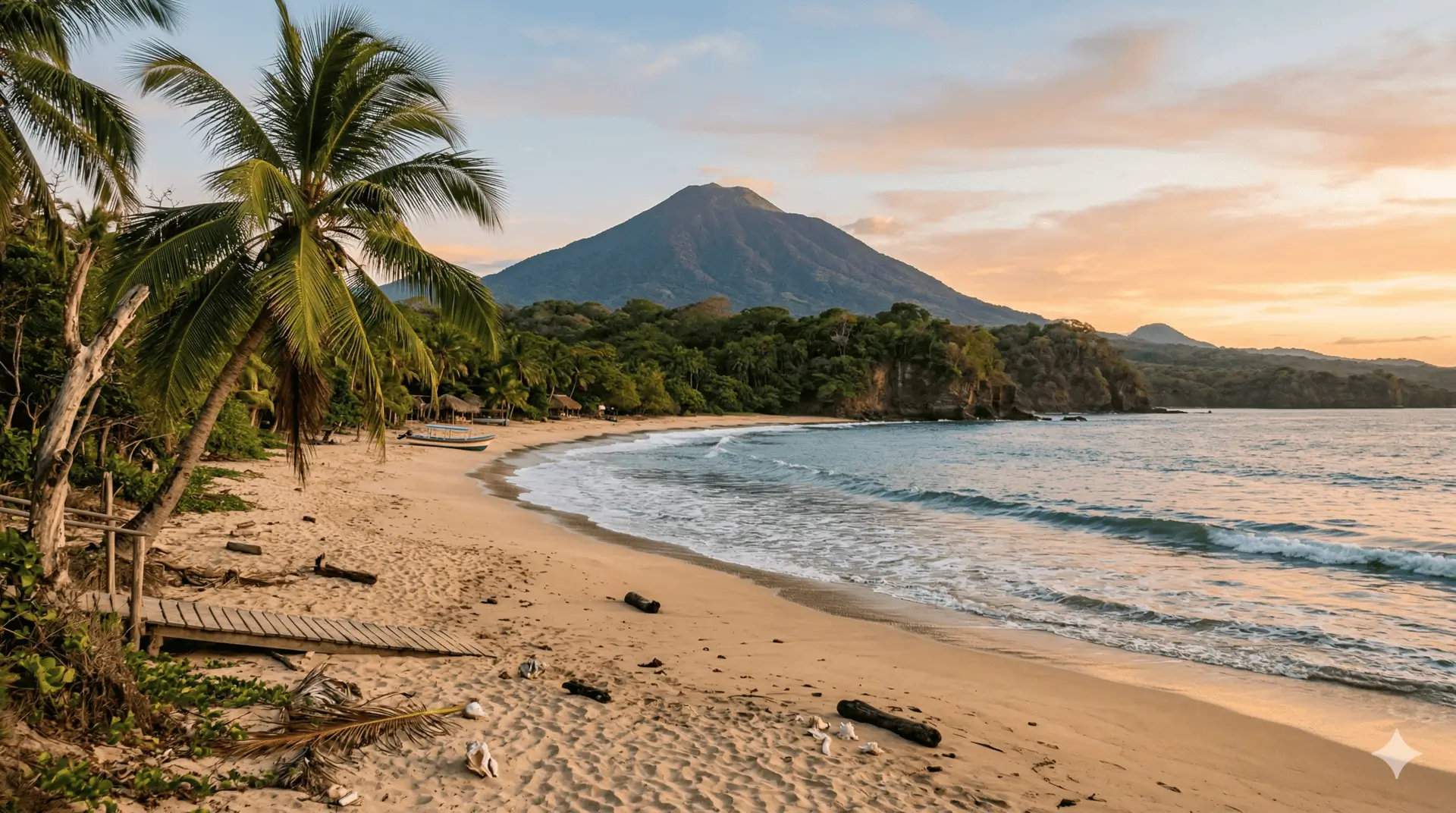 background relaxing nicaragua beach/vista